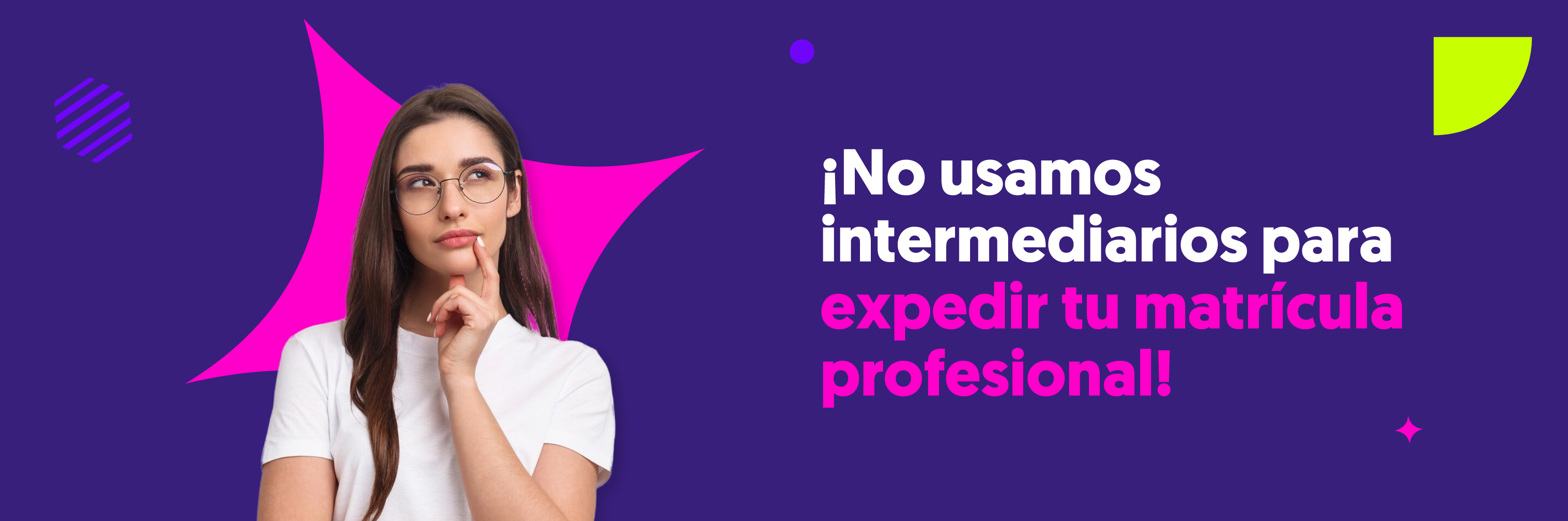 No hay personas o entidades que puedan acelerar la expedición de tu matrícula profesional