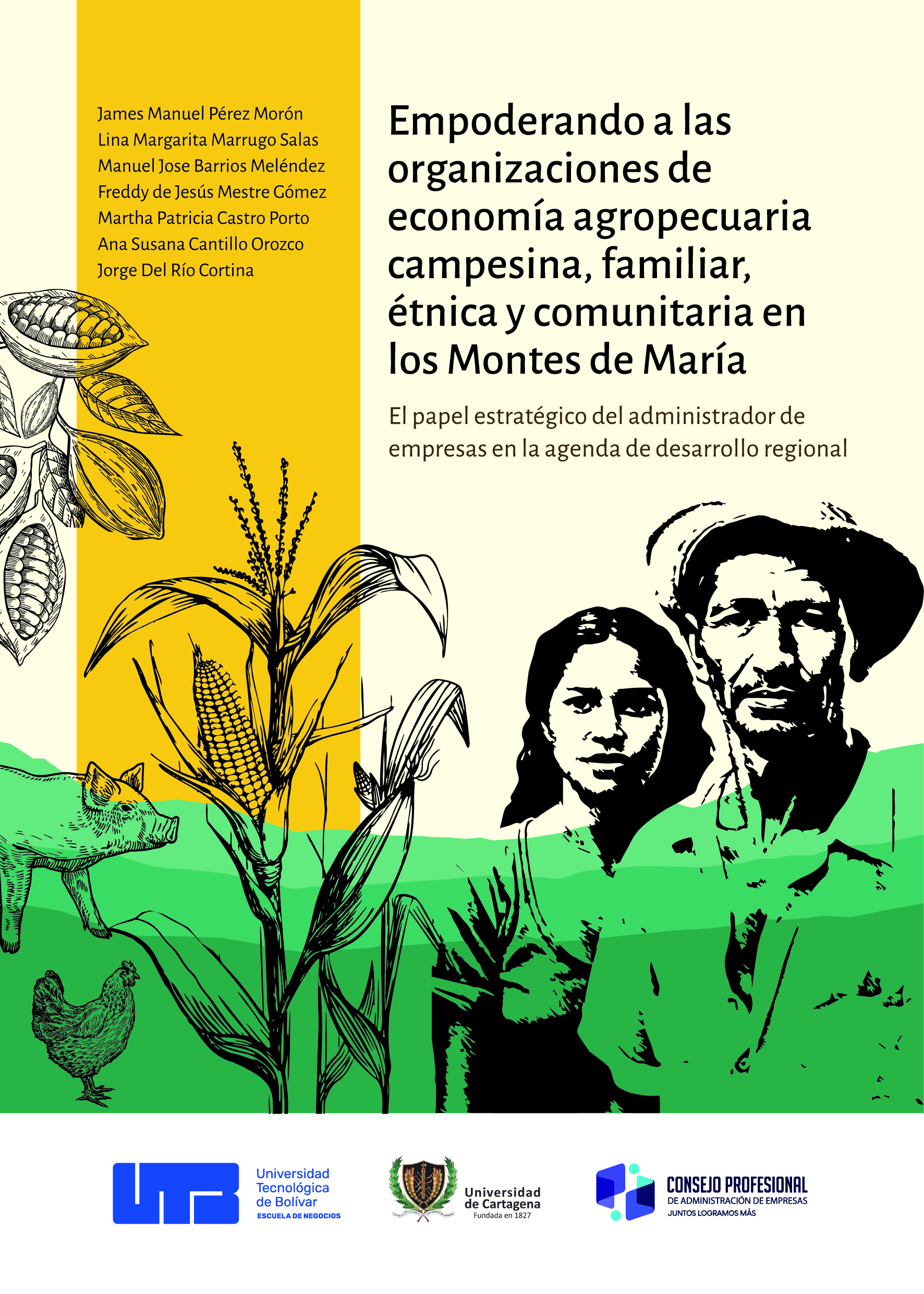 Dos campesinos están de pie, mirando hacia el frente. Ambos tienen una postura erguida, sugiriendo orgullo o determinación.