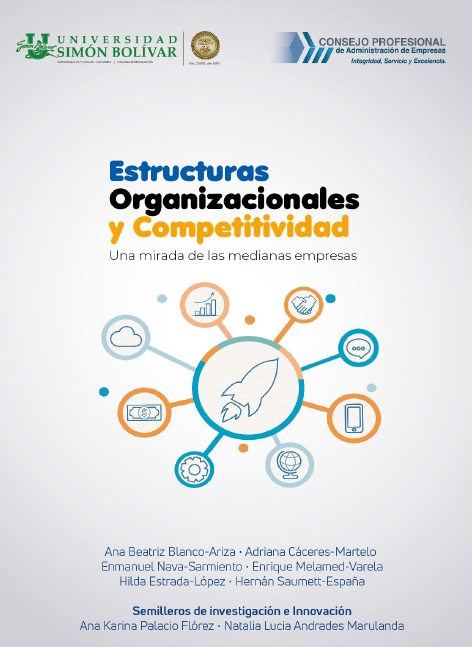 Portada de Estructuras organizacionales y competitividad